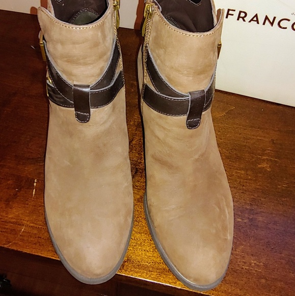 Franco Sarto Tobacco Boots 10 - Picture 2 of 6